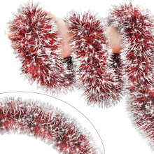 33FT Metallic Tinsel Christmas Garland for Tree, Home, Indoor/Outdoor Decor – Compatible with Xmas Holiday Party Supplies