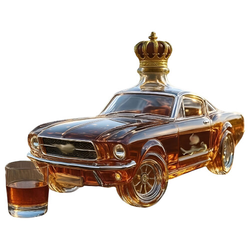 Autoförmige Glaskaraffe, 300 ml