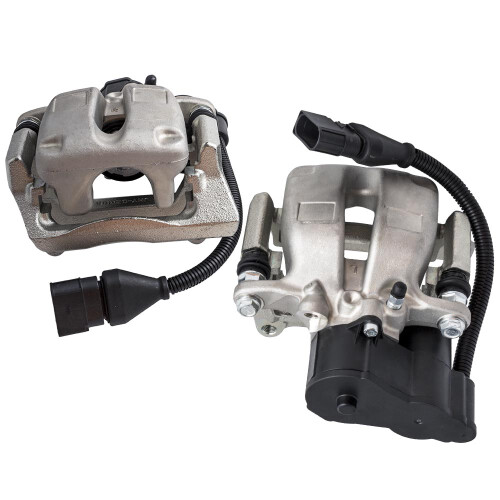2x Bremssattel +Servomotor Hinten For Audi A8 S8 4E2 4E8 2002-10 Elektrischer 2