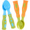 10Sets Selbstfütter Besteck Set Für Baby Kunststoff Bunt Lernen Essen 2