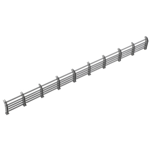 4Pièces Mini Barrières Grises En Plastique Et 2