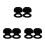 6Pièces Support Mural Noir Pour Batte Baseball Tennis Golf 4