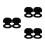 6Pièces Support Mural Noir Pour Batte Baseball Tennis Golf 8