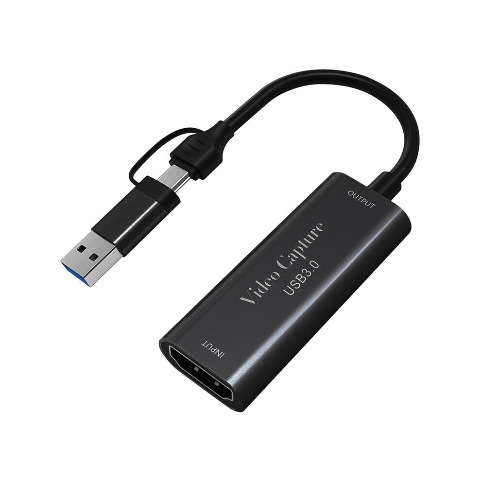 Usb3.0 Video Capture Card 4K -Compatible To 1080P 60Fps Usb Type C Record For Gamingg Streaming Live Broadcasting 4713755134055