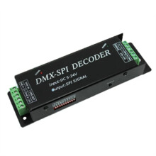 DMX200 SPI Signal LED Controller DMX zu Decoder für 2801 6803 2812 2811 Lichtband DC5V 12V 24V