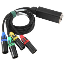 XLR 4-Channel 3-Pin Multi Network Stage and Studio Connection, XLR Male and Female Cable Stage Audio RJ45(NE8F-S4M)