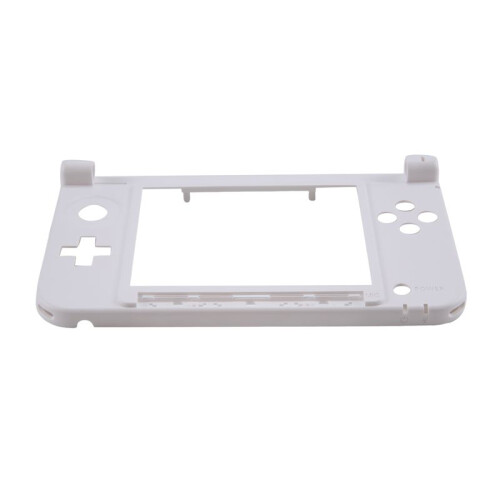 Middle Frame Replacement Housing Cover Case Bottom Console Cover for  3Ds Xl/Ll Game Console Case White 1