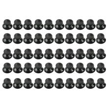 50-Teiliges Ersatz-Analog-Thumbstick-Daumenstick für One Controller, Schwarzes Thumbstick-Griffkappen-Set