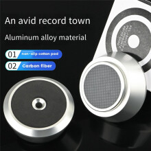 Aluminium Platenklem LP Vinyl Schijf Draaitafel Stabilisator Gewichtsklem Speleraccessoires Zwart
