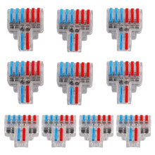 Juego de Abrazaderas de Conexión de Terminales de 10 Piezas, Conector de Cable, Conector de Cable Compacto Rápido NC-623 Transparente