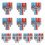 10 Pcs Terminal Connection Clamp Set, Wire Connector, Quick Compact Cable Connector NC-623 Transparent 1