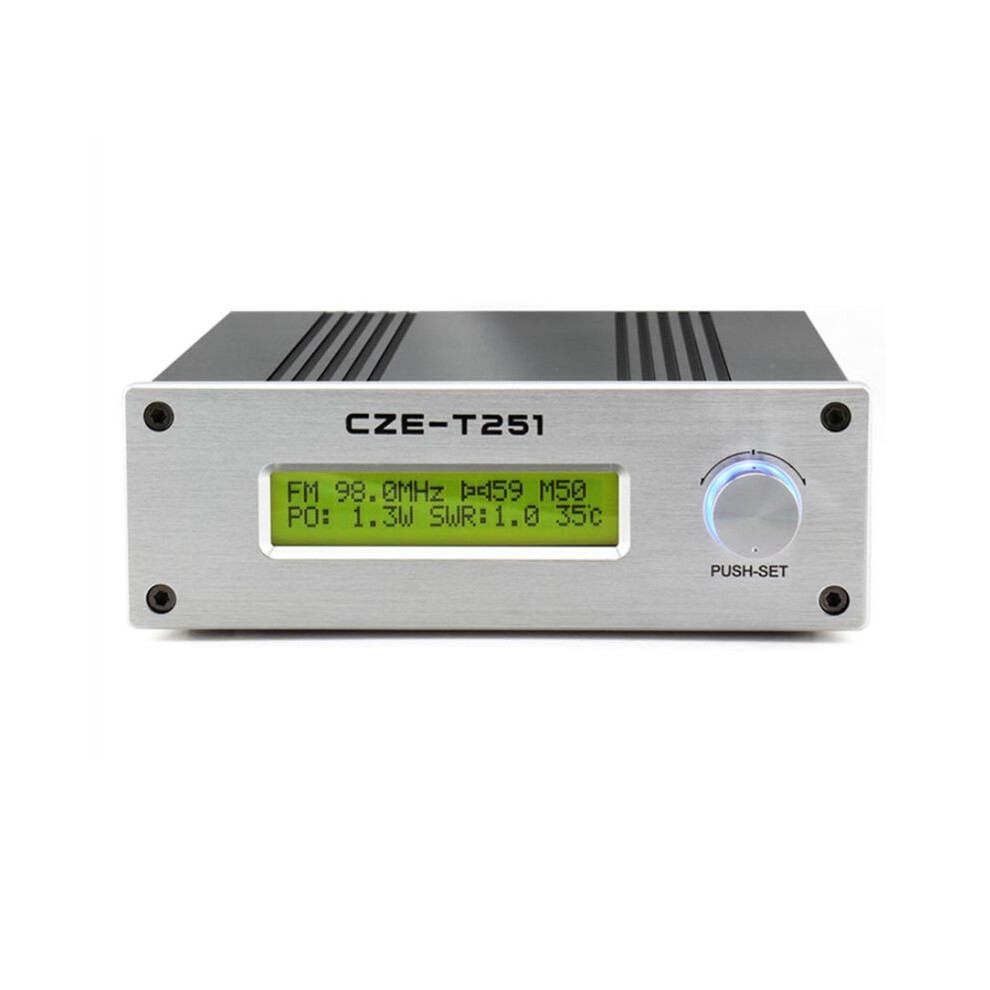 Cze-T251 Long Coverage Fm Broadcast Transmitter 25W 25 Watts For Car Church Radio Station Equipments 4711559842725