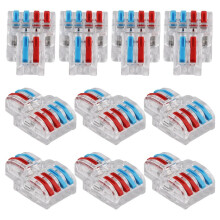 Jeu de Pinces de Connexion de Borne 10 Pièces, Connecteur de Fil, Connecteur de Câble Compact Rapide NC-422 Transparent