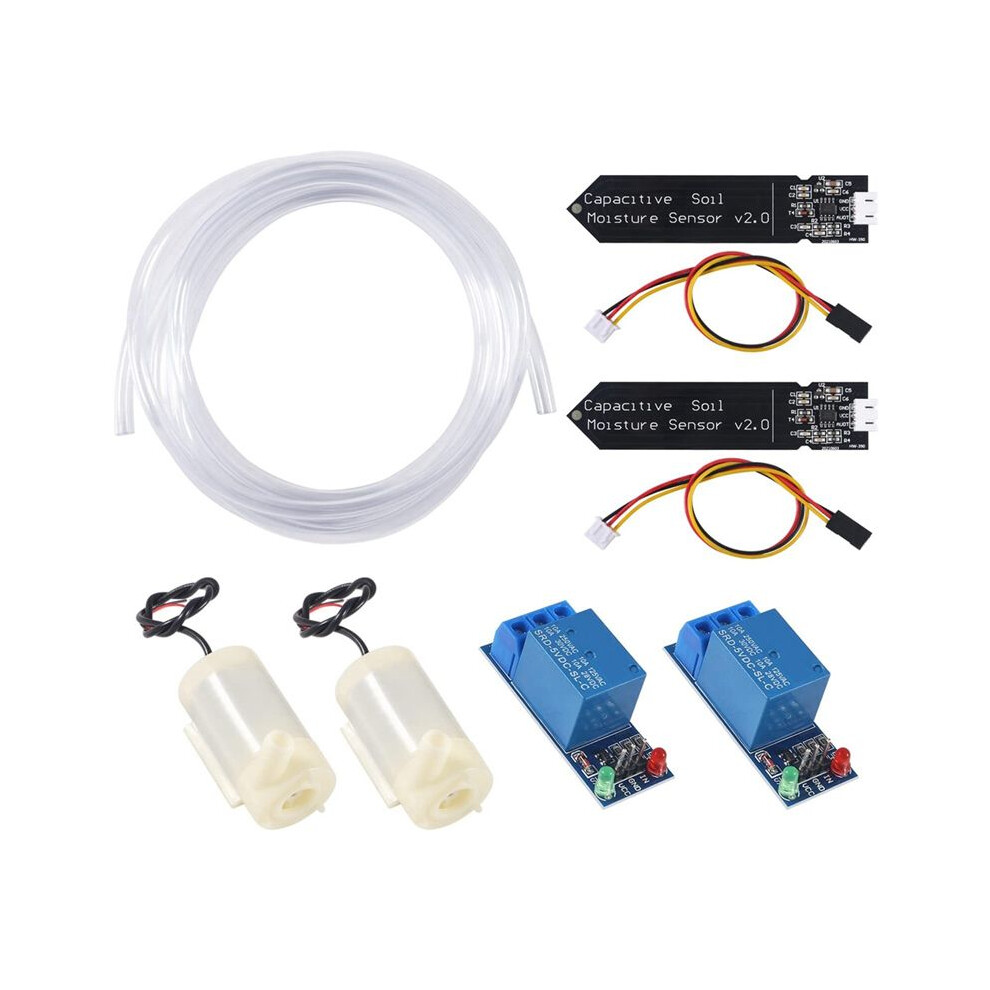 1set Automatic Irrigation DIY Kit Watering System Capacitive Soil Moisture Sensor and Water Pump for Garden Watering DIY