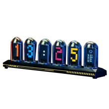 Bricolage LED Nixie Tube Horloge RGB IPS Couleur Écran Horloge Numérique Brille WIFI Horloges Analogiques pour Esports Jeu Décor de Bureau