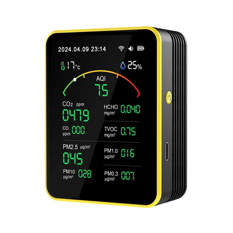 15 In 1 Carbon Dioxide Detector Pm Formaldehyde Detector Tvoc Detector Temperature And Humidity 4713418383424