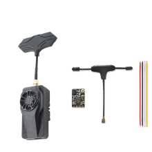 Para Aeris Link RX TX 1W Receptor + Kit Transmissor com Ventilador para Avião RC FPV Drone ELRS 2.4GHz
