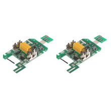 2 Stück für  18 V 3,0 Ah BL1850B/BL1840B Lithium-Akku-Ladeschutzplatine, Batterieanzeige für Winkelschleifer