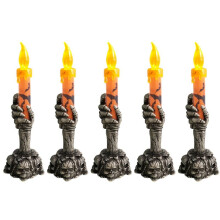 Halloween LED Light Skeleton Handheld Candle Light Home Table Decoration Home Decor Orange