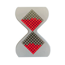 3D Elektronische Zandloper, 3D Digitale Zandloper, Elektronische Timer, 3D-Geprinte Zandloper, LED Elektronische Zandloper Rood Licht