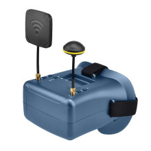 LS-008D FPV-Bril 5.8G 40CH 4,3inch 480x272 Ingebouwde DVR Dubbele Antennes 2000mAh voor RC Racing Drone EU Stekker
