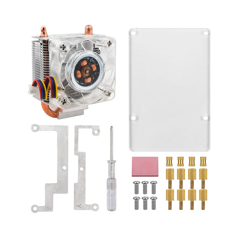 Ice Tower Fan Thinner Rgb Fan Low-Profile Cpu Cooler U-Shaped Copper Tube Fins For Raspberry Pi 5 Pi5 ,Vertical 4711270907154