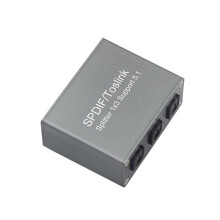 Splitter Audio Ottico Digitale SPDIF Digitale TOSLINK Splitter Audio In Fibra Ottica 1X3 Supporto Splitter 1 In 3 Uscite 5.1