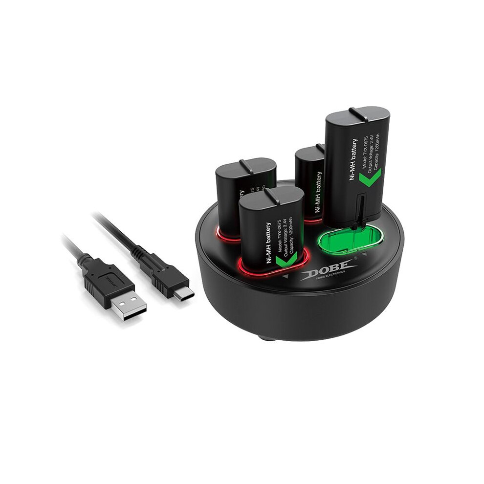 Dobe Fomis Electronics 4Pcs 1200Mah Rechargeable Battery Pack Wireless Controller Battery Replacement For X-One X-Series 6031002539049
