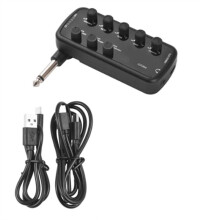 Bass Amplifier  Amp Portable Headphone Bass Amplifier Plug and  for Electric Guitar Amplifier
