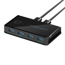 Per  KVM USB per  Condiviso USB 2 In 4 Uscite per Laptop PC Tastiera Mouse Stampante per  USB Adattatore Hub USB 3.0 Hot