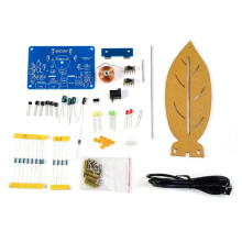 Elektromagnetische Schaukel, DIY-Elektronikbausätze, Magnetschwebebahn, Bewegliche, Fließende Lichter, Lötübungen, Lose Teile