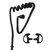 Acoustic Coil Audio Microphone Tube with Earplug Radio Acoustic Tube Earplug Replacement M