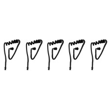 5 PCS Dialogue Acoustic Coil Audio Woven Catheter Air Duct Air Acoustic Coil Tube for Walkie Talkie Ear Piece