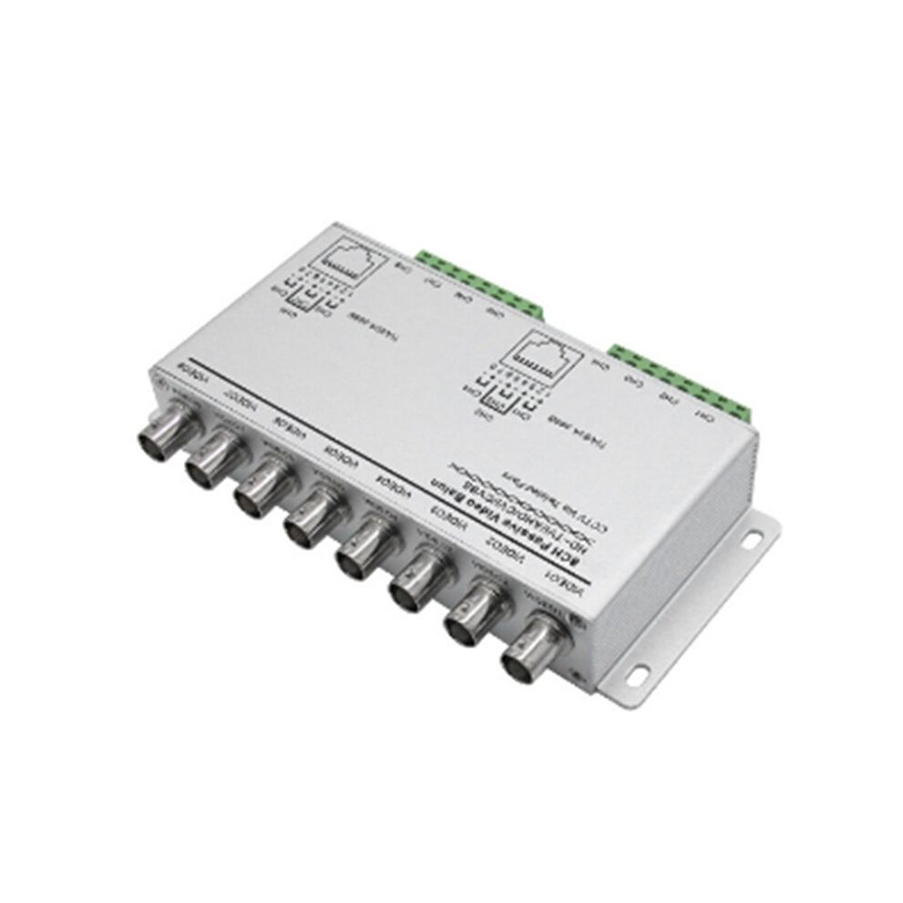Passive Video Balun For Tvi Cvi Ahd Cameras Cctv Via Twisted Pairs Utp Video Balun 8Ch Transceiver Bnc To Utp Rj45(8Ch) 4713038472027