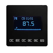 86 Home Background Music System Is Compatible with Wall Mounted Amplifier Touch Key for FM TF Black
