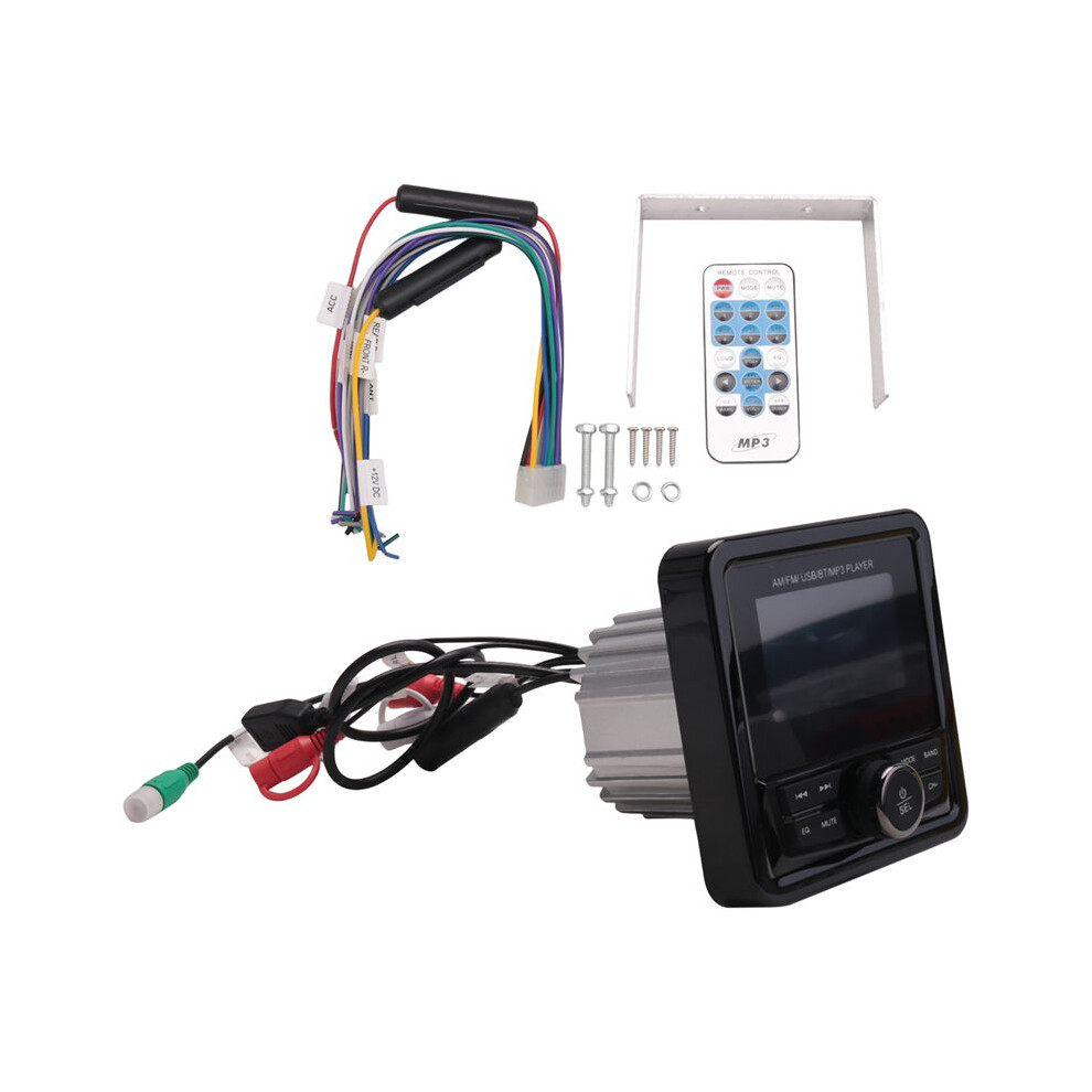 Marine Radio Fm Am Mp3 Media Player Boat Stereo Waterproof Usb Aux Receiver For Utv Atv Spa Rzr 4713011137134