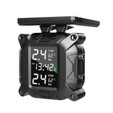 Motorcycle TPMS Solar Power Tire Pressure Monitor Real Tire Pressure Monitoring System Temperature Sensor