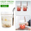 Βάζα Oats Overnight Mason με καπάκι και κουτάλι, αεροστεγές δοχείο βρώμης μεγάλης 6