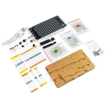 LED-Musikspektrum-DIY-Kit, Elektronische Musik, Sprachsteuerung, Mehrfarbiges , LöTprojekt-DIY-Kit mit Shell
