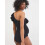 Ruffle Front One Shoulder Maternity Swimsuit UPF 50+ 4