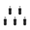 5Pièces Supports De Aluminium Noir Pour Usage Intensif 5