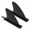 10Pièces Ailerons Hydrodynamiques PVC Noir Pour Paddleboard Kayak 2