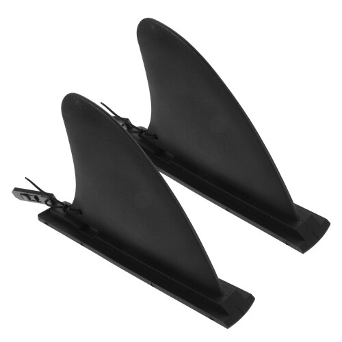 10Pièces Ailerons Hydrodynamiques PVC Noir Pour Paddleboard Kayak 1