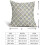 Kussensloop met blauw-groene blokprint, 18x18 inch, polyester 5