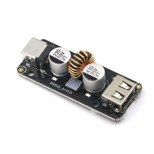 45W 12V/24V  to USB Type C PD & Type A QC3.0  Fast Charge Step-Down Buck Power Adapter IP6518