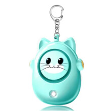 Cute Cat Personal Alarm, Women'S Anti-Wolf Artifact, Outdoor Children'S and Women'S Emergency Self-Defense Keychain