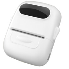 Portable Thermal Printer  Printer with Stickers Printer for Small Business Home Office White