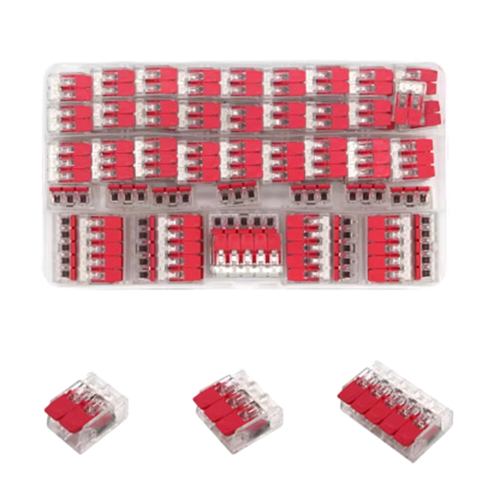 75Pcs For 221 Electrical Connectors Wire Block Clamp Terminal Cable Reusable Quick Home Wire Terminal Connector 4713607162793