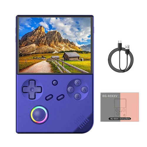 RG40XXV Retro Handheld Game Console 128G 8000+ Jogos 64 Bit Linux 4.0 Polegadas IPS Tela WIFI RGB Joystick C