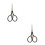 2Pièces Ciseaux Acier Inoxydable Noir Mini Pour 4